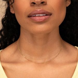 Mejuri Gold Plated Duo Necklace